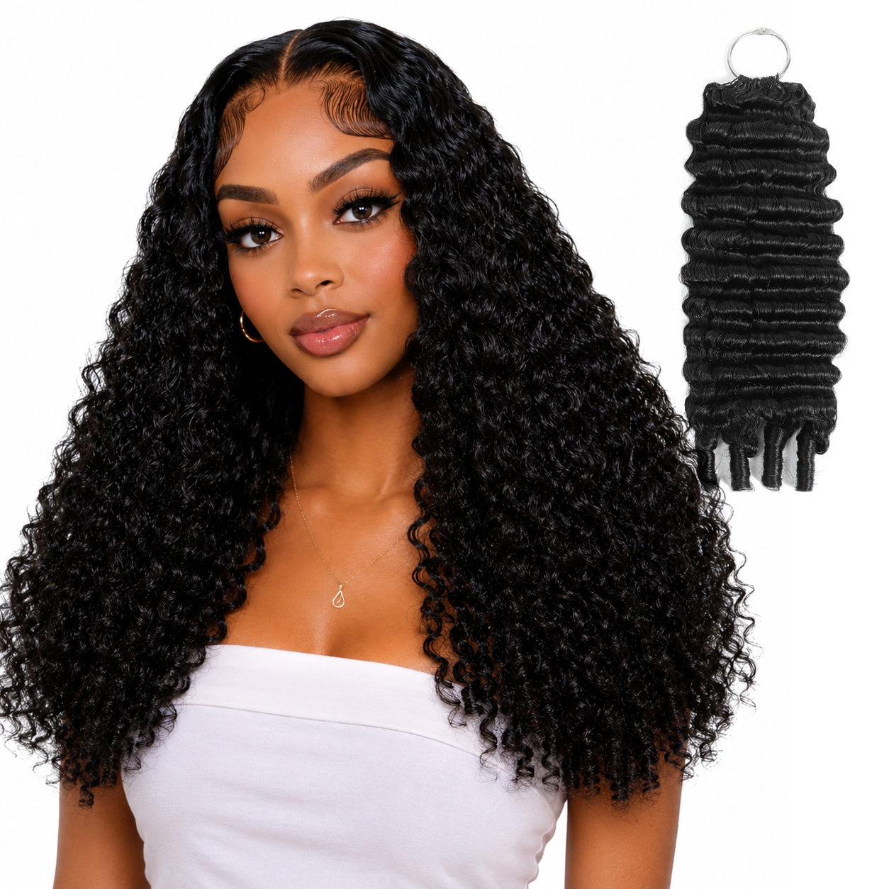 Burmese Curly Crochet human Hair