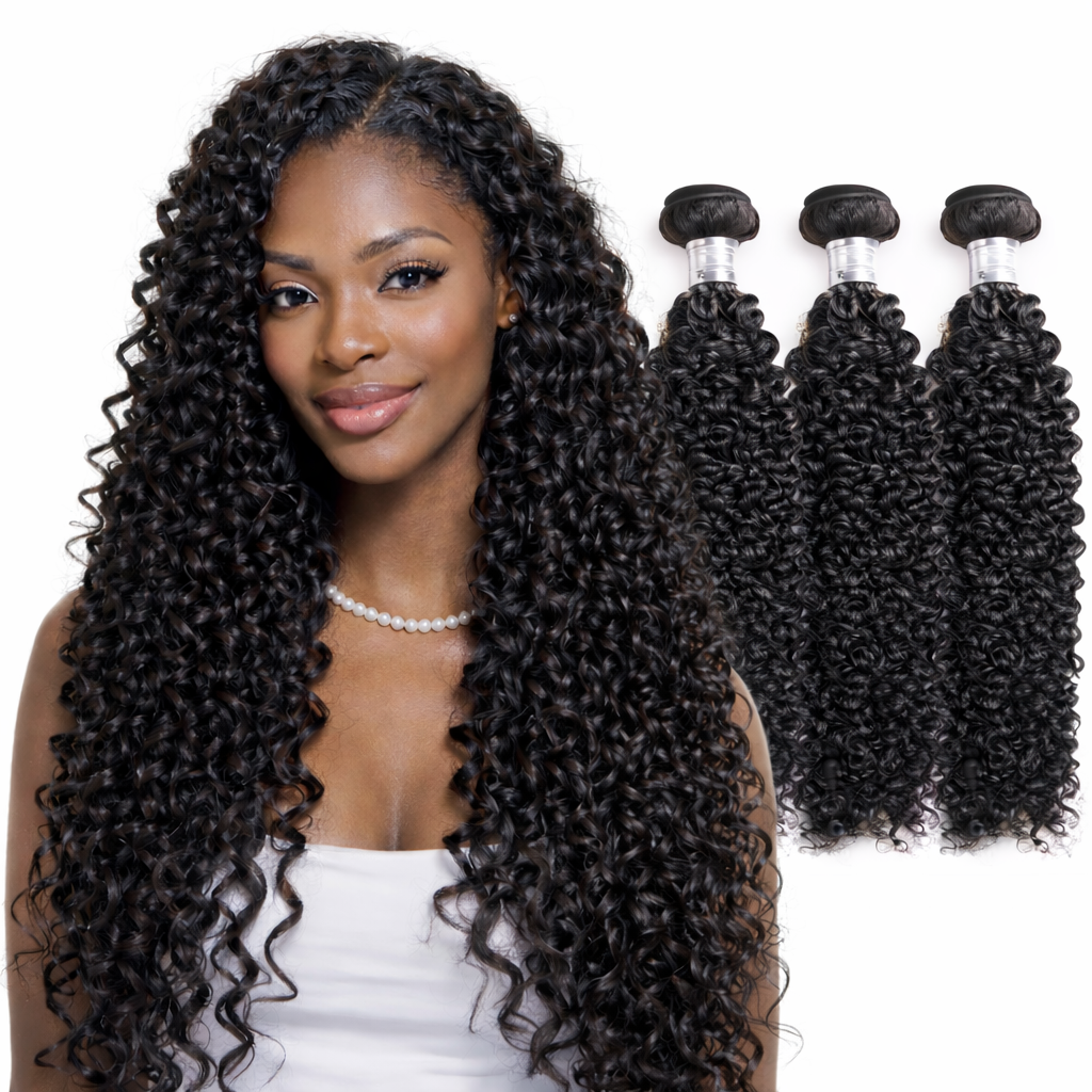 CindiRiver Bundles Curly Wave 100% Human Hair