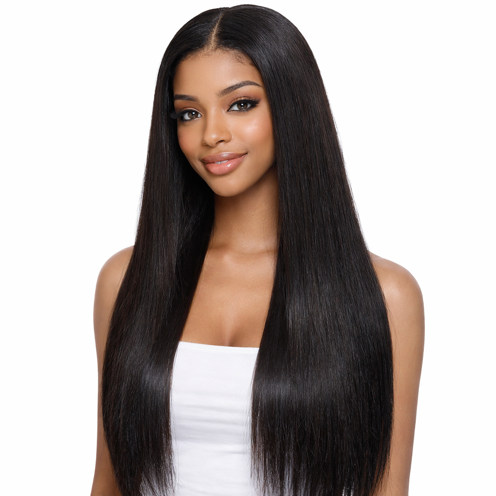 CindiRiver 100% Human Hair Glueless Wig 5x5 HD Lace straight wig