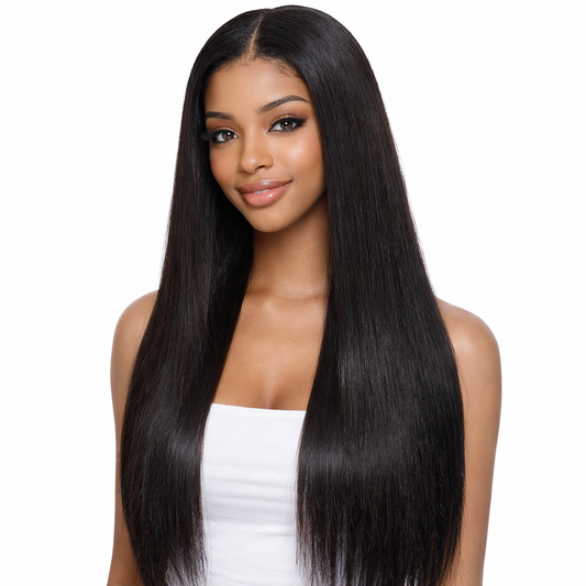CindiRiver 100% Human Hair Glueless Wig 5x5 HD Lace straight wig