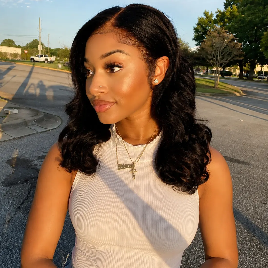CindiRiver 5×5 HD Lace Loose Wave Glueless Wig – 210% Density – product image 1