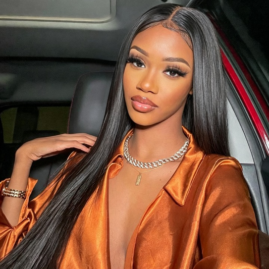 CindiRiver 5×5 HD Lace Silky Straight Glueless Wig – 210% Density – product image 1