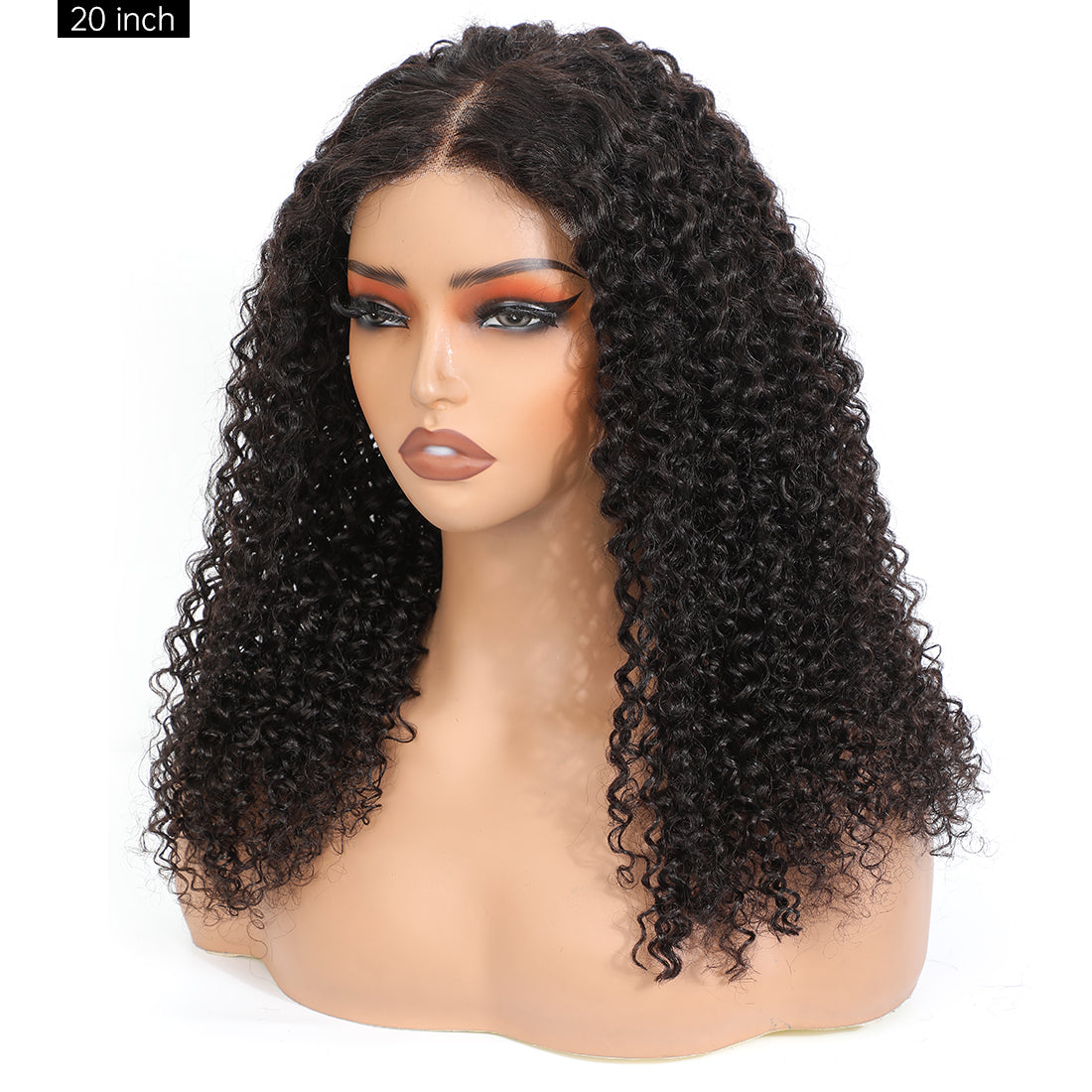 CindiRiver 100% Human Hair Glueless Wig 5x5 HD Lace Jerry Curly