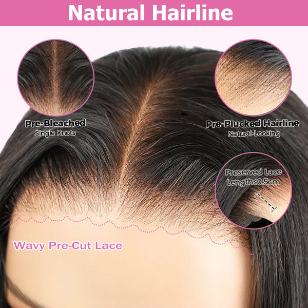 CindiRiver 7×5 HD Lace Highlight Bob Glueless Wig – 250% Density – product image 3
