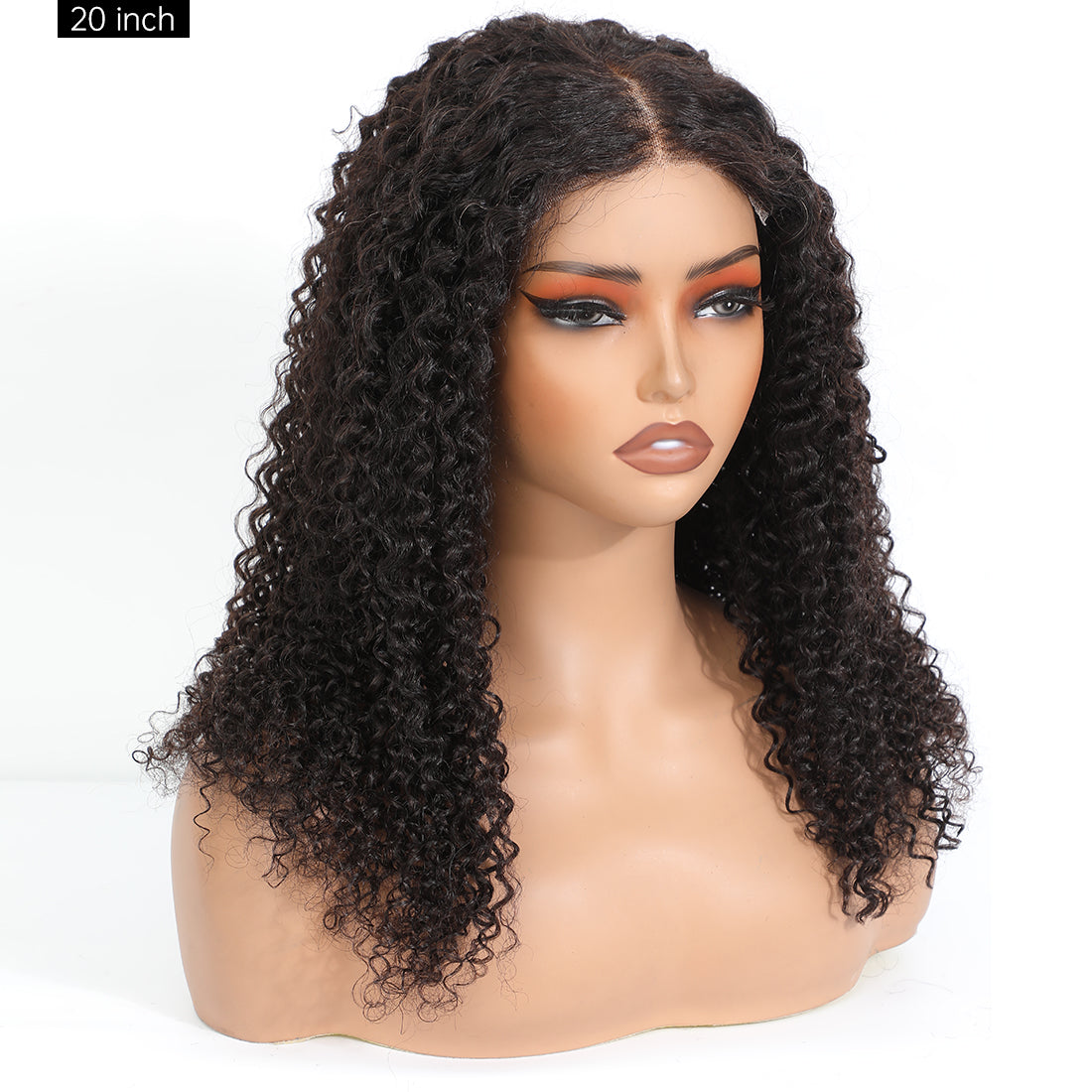 CindiRiver 100% Human Hair Glueless Wig 5x5 HD Lace Jerry Curly