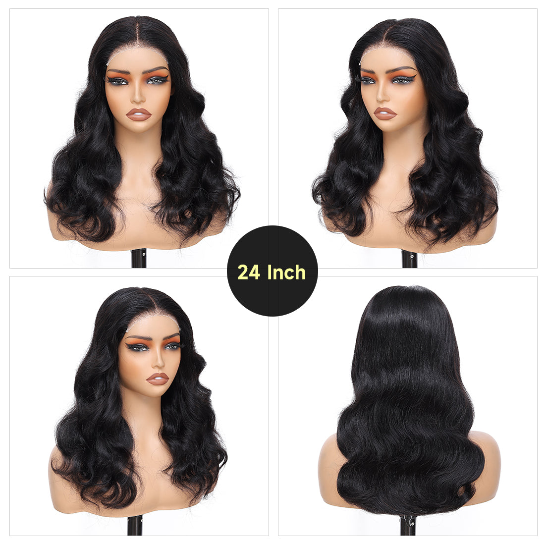 CindiRiver 100% Human Hair Glueless Wig 5x5 HD Lace Body Wave wig
