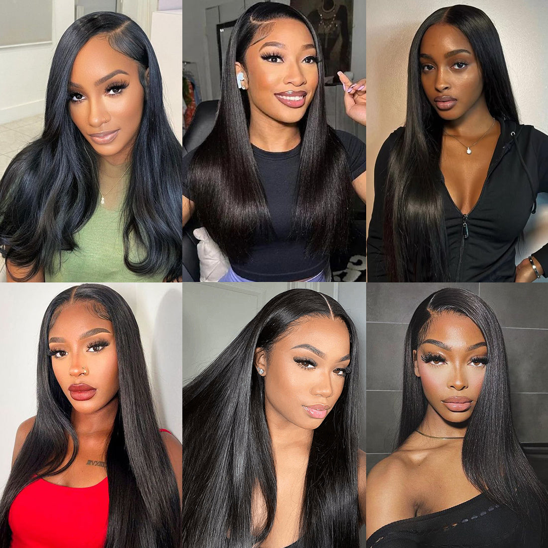 CindiRiver 100% Human Hair Glueless Wig 5x5 HD Lace straight wig
