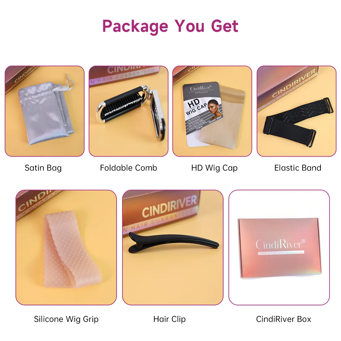 CindiRiver human hair product details