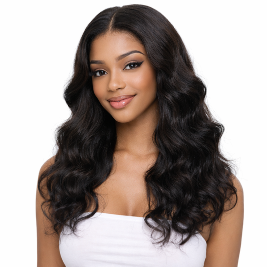 CindiRiver 100% Human Hair Glueless Wig 5x5 HD Lace Body Wave wig