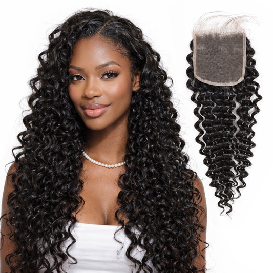 CindiRiver Deep Wave HD Lace 100% Human Hair